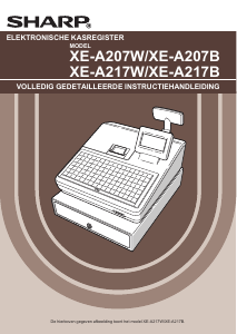 Handleiding Sharp XE-A217 Kassasysteem