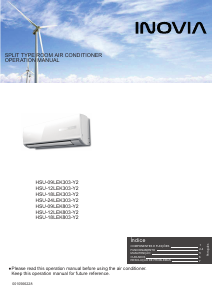 Manual Inovia HSU-09LEK303-Y2 Ar condicionado