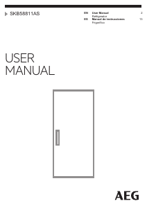 Manual de uso AEG SKB58811AS Refrigerador