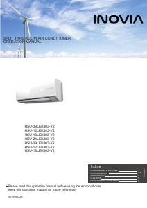 Manual Inovia HSU-12LEK303-Y2 Ar condicionado