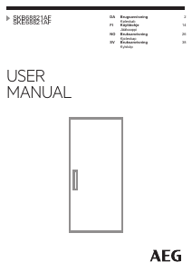 Brugsanvisning AEG SKB68821AF Køleskab
