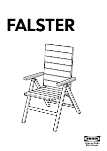 Priročnik IKEA FALSTER (fold) Vrtni stol