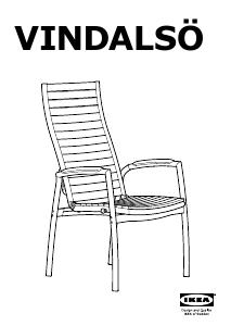 Εγχειρίδιο IKEA VINDALSO Καρέκλα κήπου
